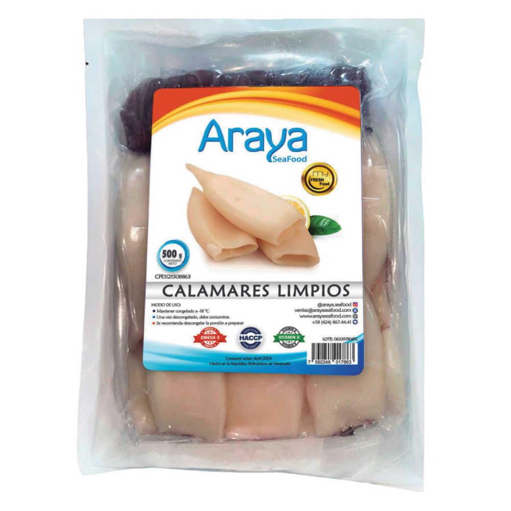 Araya Calamares Limpios 500gr