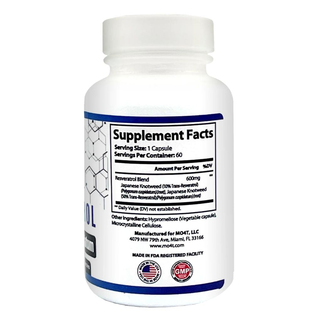 MO4T Trans Resveratrol 60 Capsulas