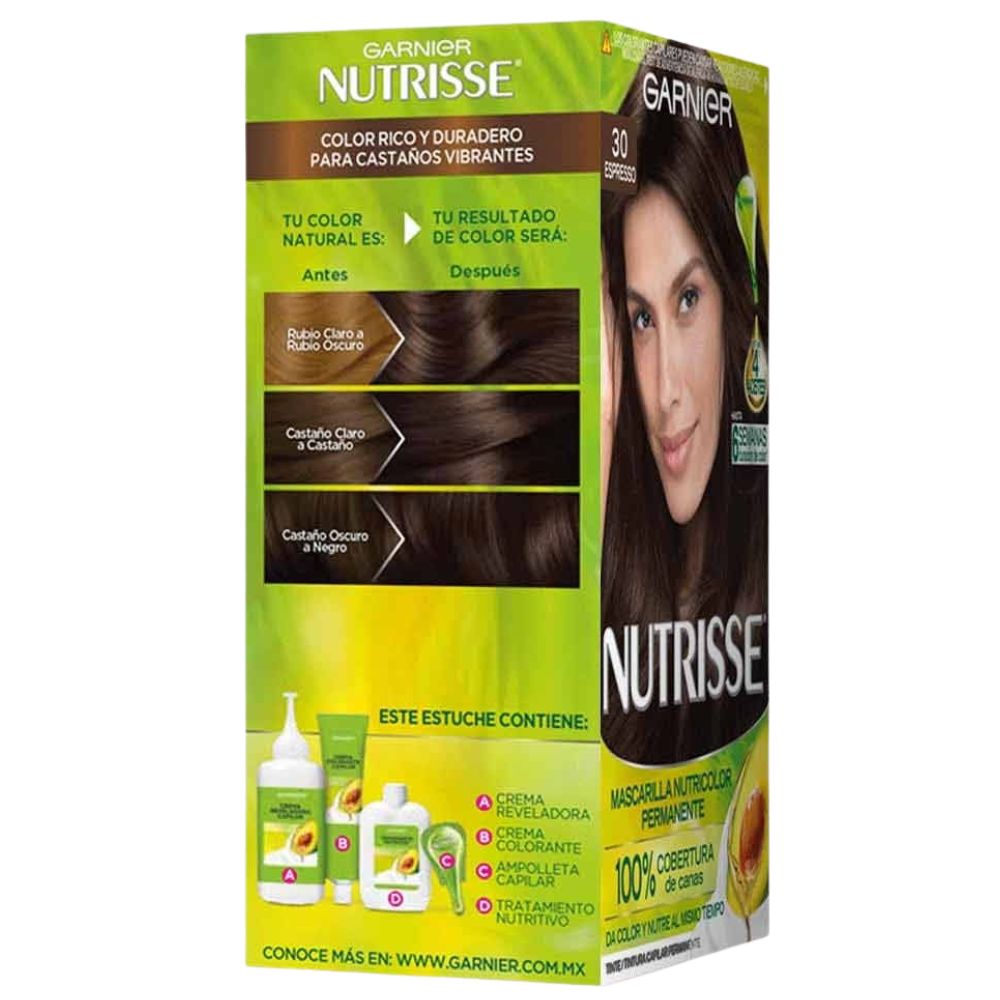 Garnier Tinte Nutrisse 30 Espresso - Castaño Oscuro