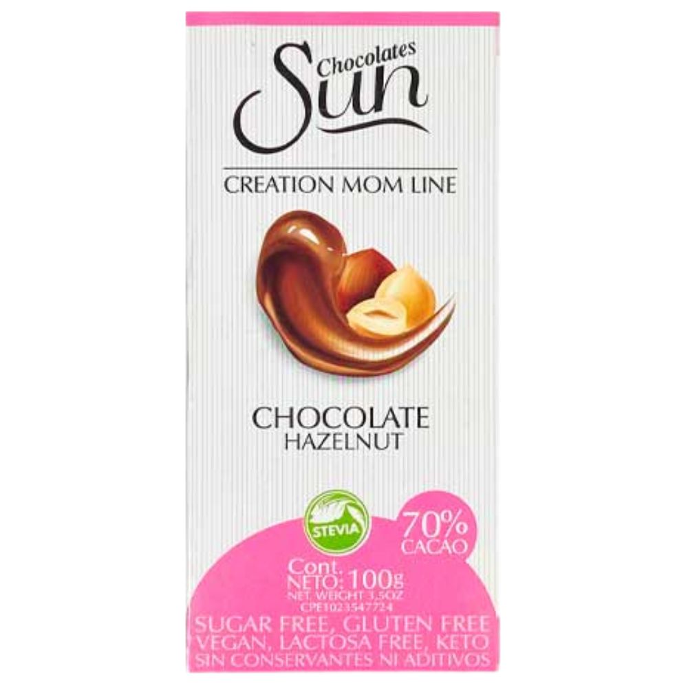 Chocolate Sun Creation Mom Line 70% Cacao Chocolate Hazelnut 100gr