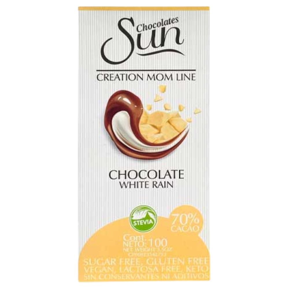 Chocolate Sun Creation Mom Line 70% Cacao Chocolate White Rain 100gr