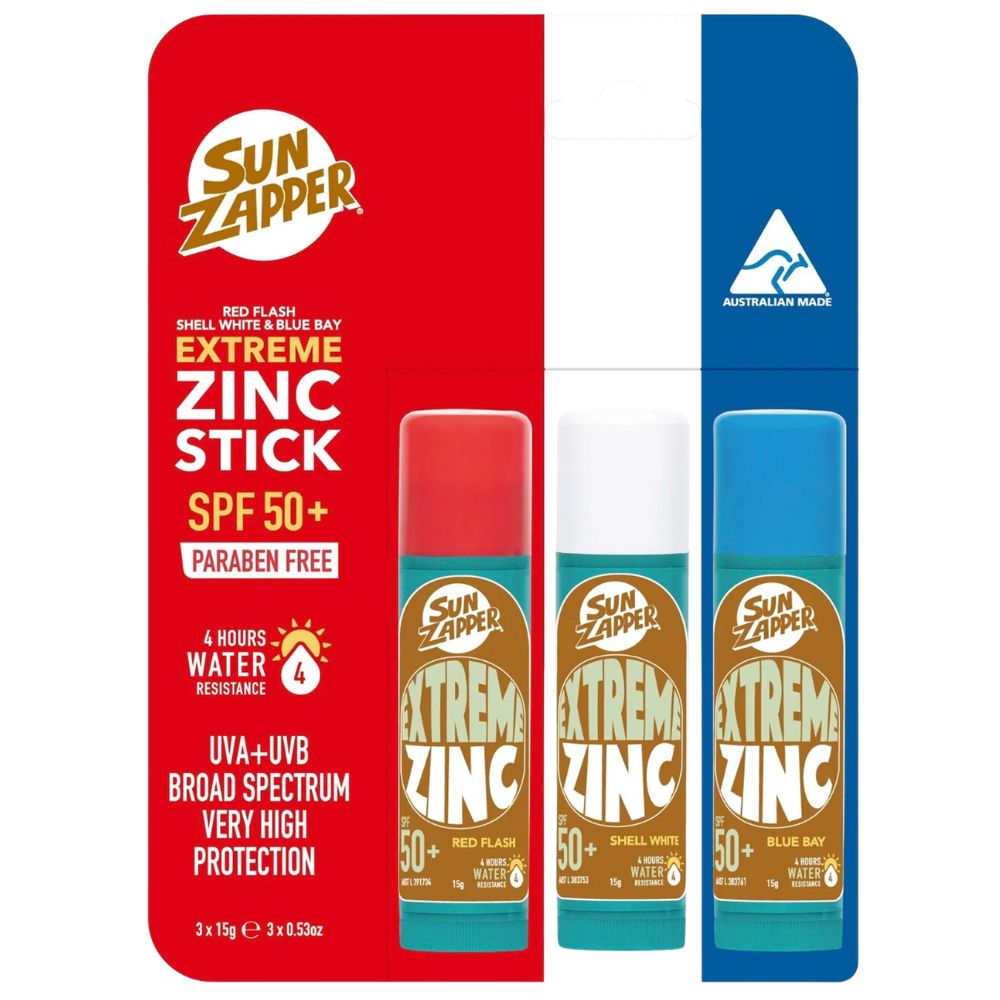 Protector Solar Sun Zapper Extreme Zinc French Pack 15gr x 3 Und