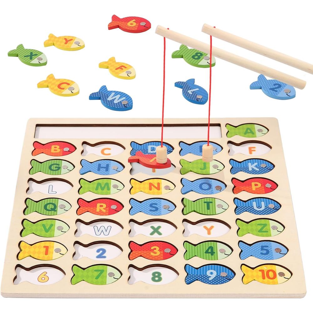 Wooden Jigsaw Puzzle Of Fishing Game 36Month+