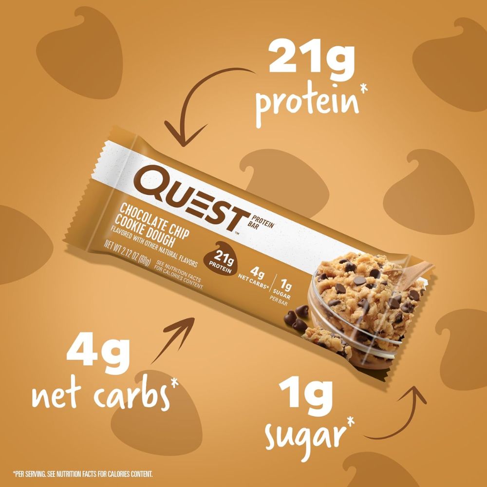 Barra Quest Chocolate Chip Cookies Protein Bar 1 Und