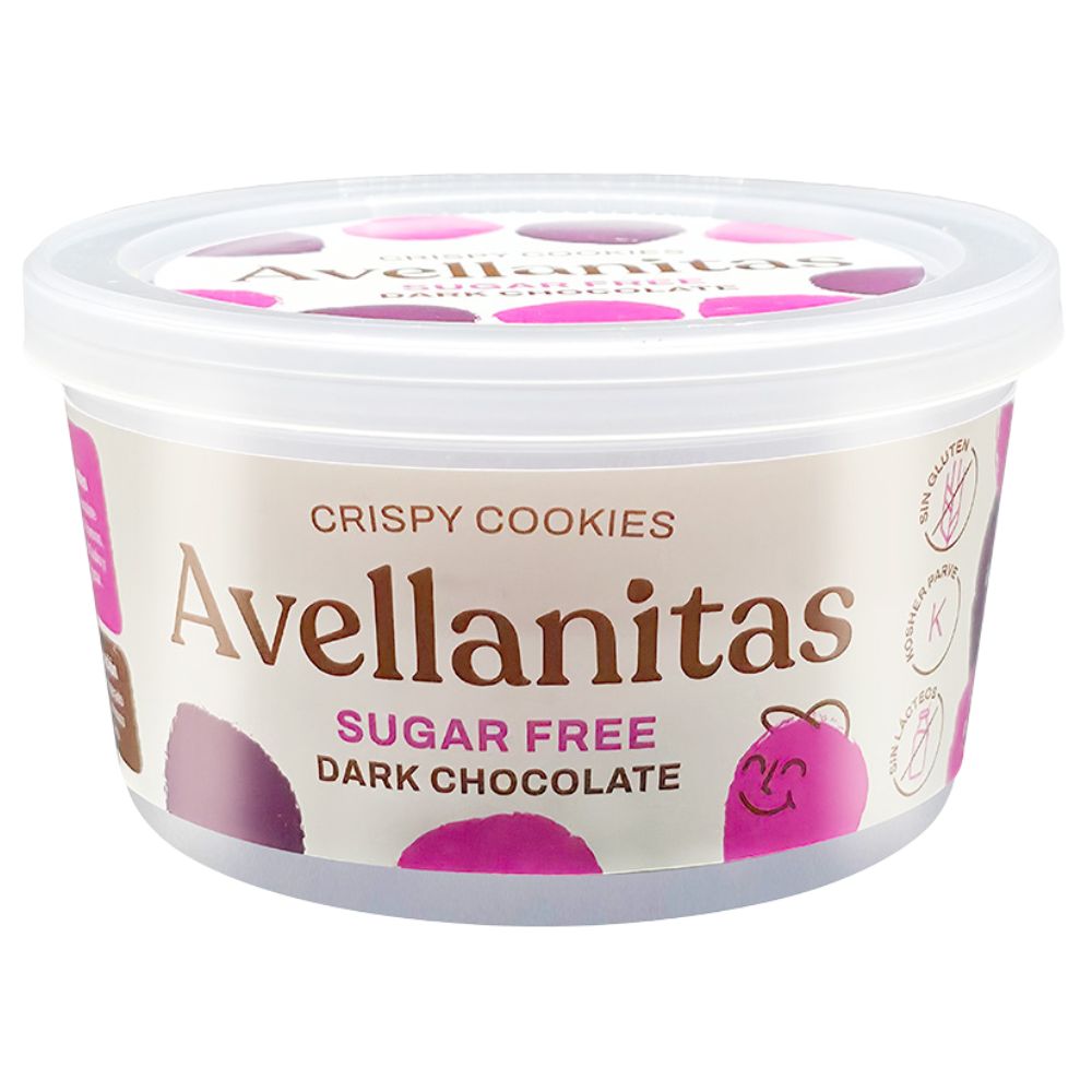 Galletas Avellanitas Crispy Cookies Dark Chocolate Sugar Free 24 Und