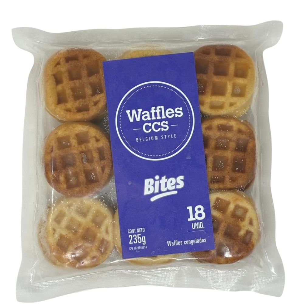 Waffle Belga Tipo Bite 18 Und Waffle Ccs