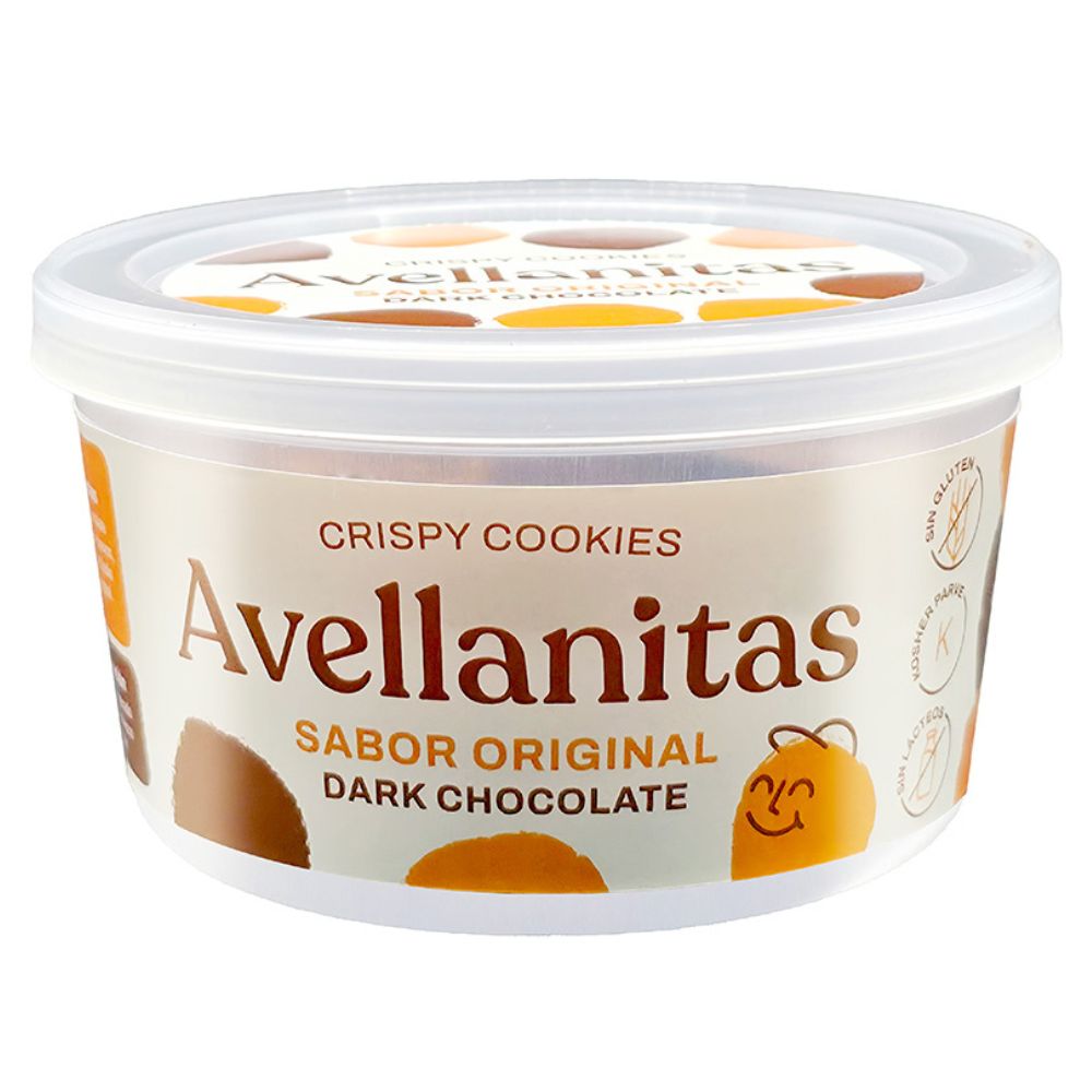 Galletas Avellanitas Crispy Cookies Dark Chocolate Sabor Original 24 Und