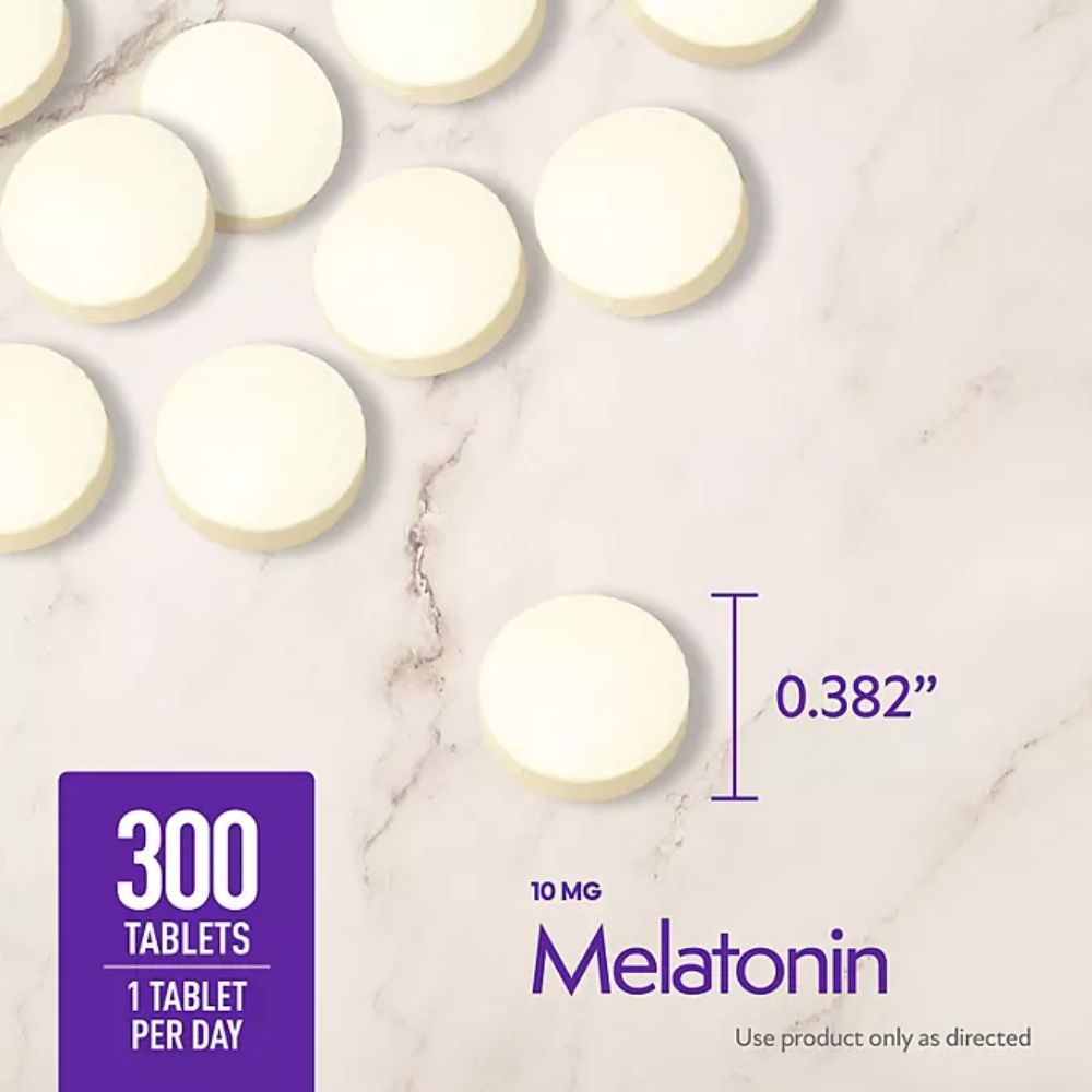 Melatonin 10mg 300 Tabletas Members Mark