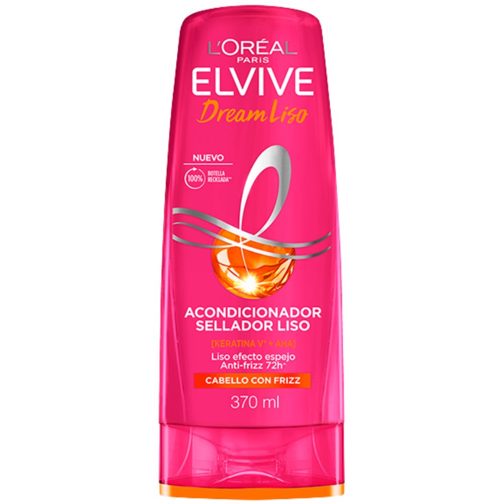 L'oreal Paris Acondicionador Elvive Drem Liso Efecto Keratina 370ml