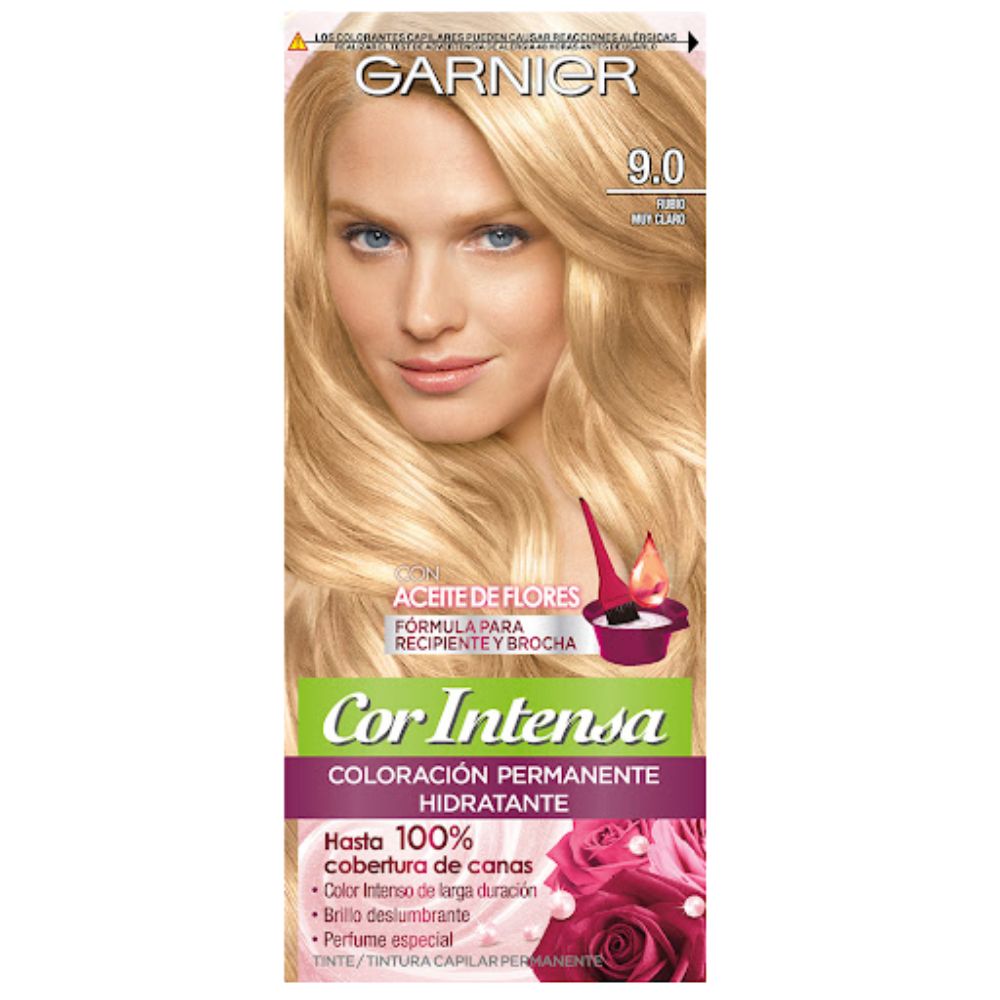 Tinte Garnier Color Intensa 9.0 Rubio Muy Claro