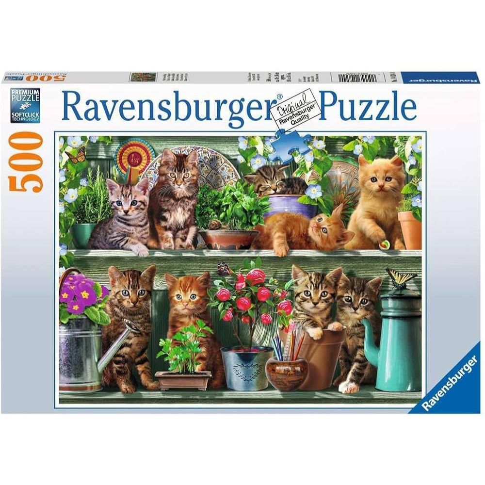 Ravensburger Rompecabezas Cats On The Shelf 500 pzs