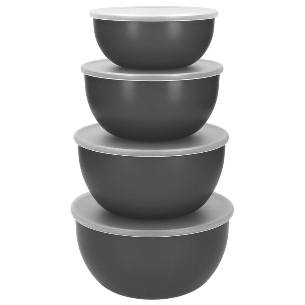 KitchenAid Juego de 4 Bowls con Tapas Color Gris