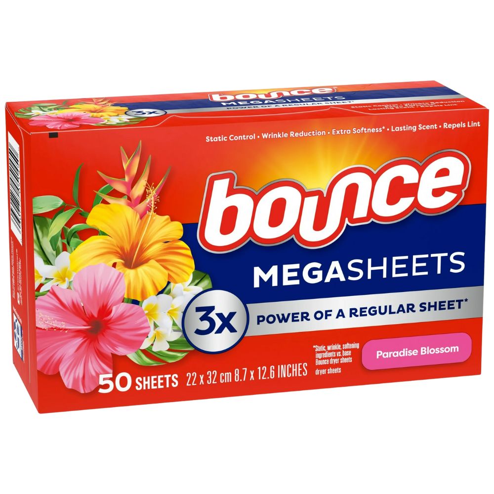 Bounce Pet Hair & Lint Guard Mega Sheet Paradise Blossom 50 Und