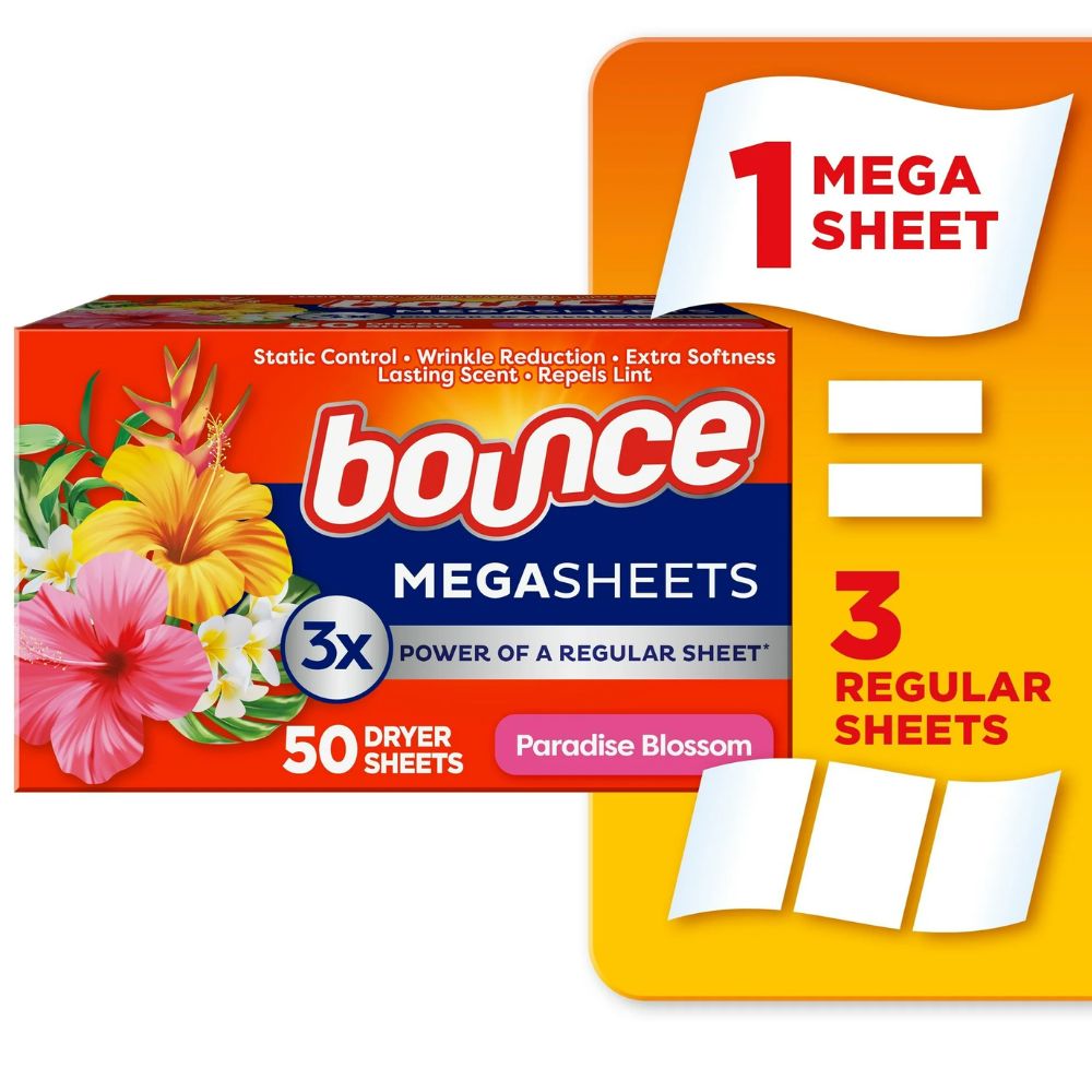 Bounce Pet Hair & Lint Guard Mega Sheet Paradise Blossom 50 Und