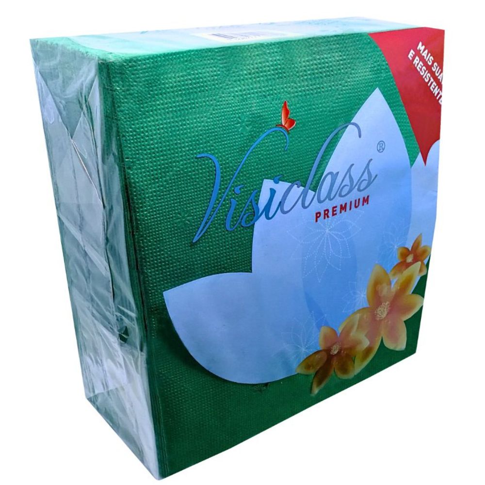 Visiclass Servilletas Premiun Verde 40 x 40 50 Und