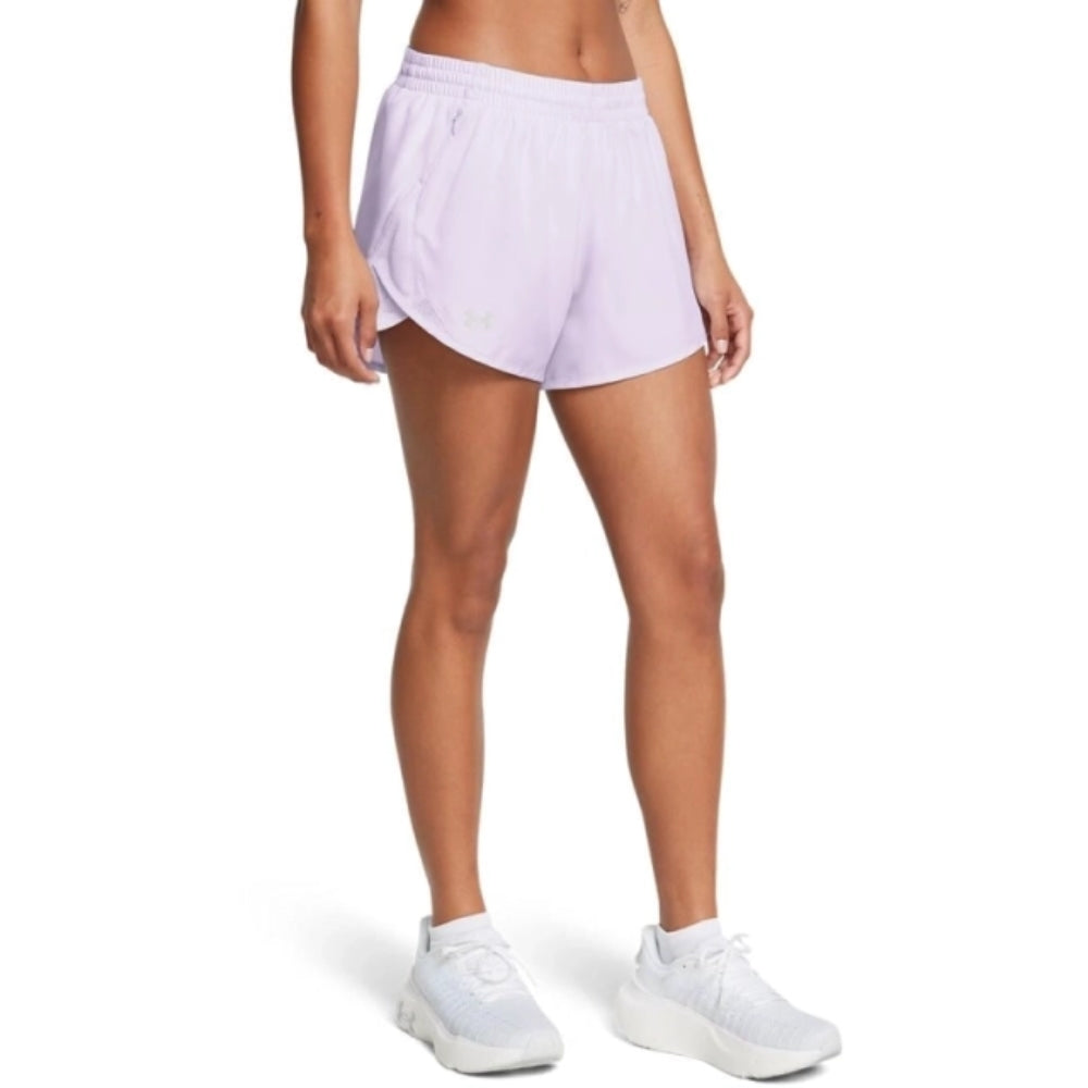 Under Armour Short Deportivo Fly By 3" Para Damas Color Lila