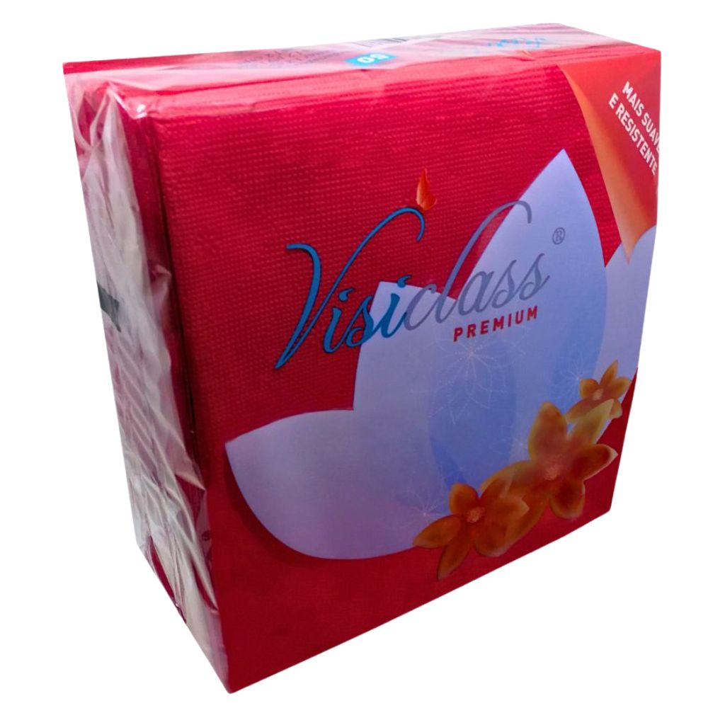 Visiclass Servilletas Premiun Roja 40 x 40 50 Und