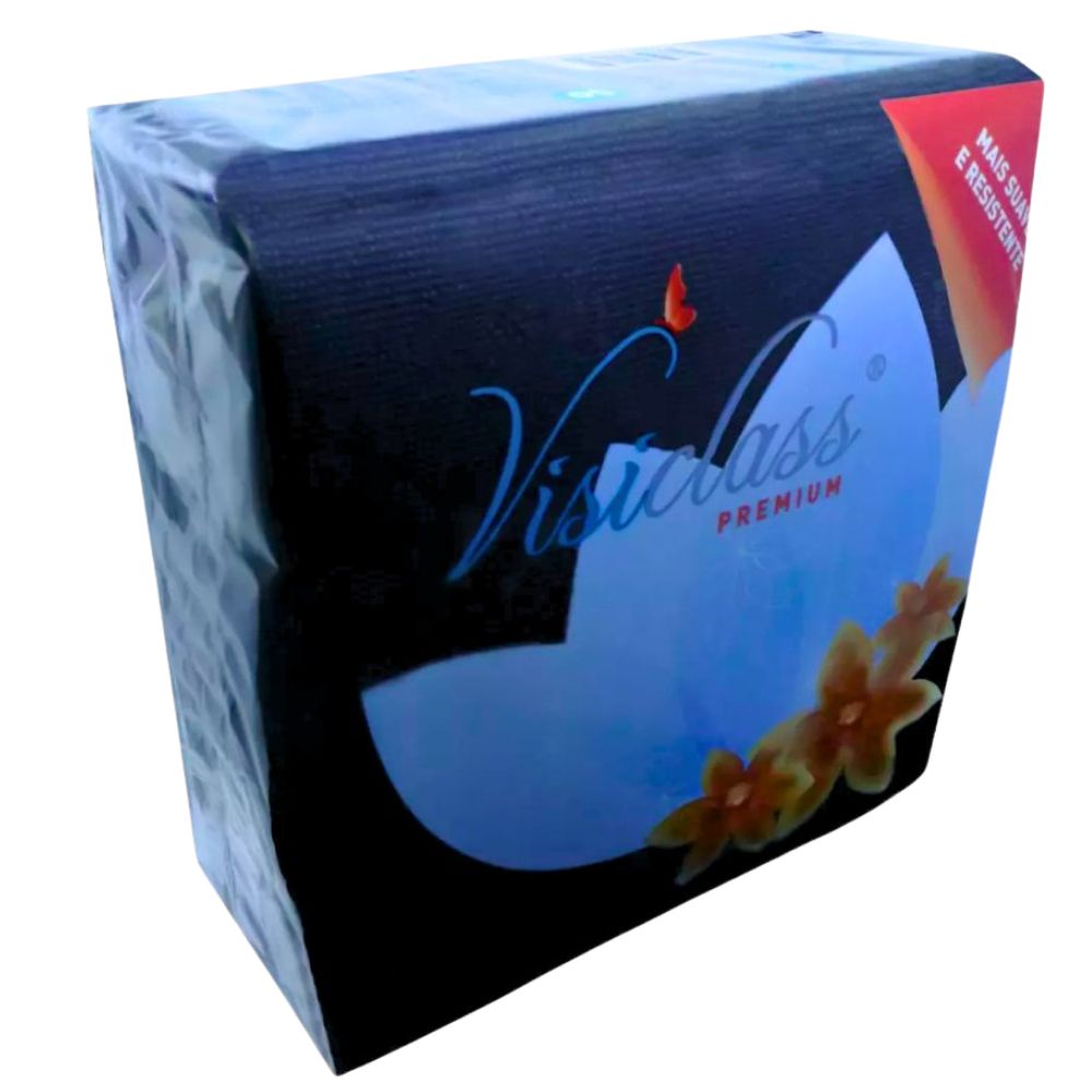 Visiclass Servilletas Premiun Negro 40 x 40 50 Und