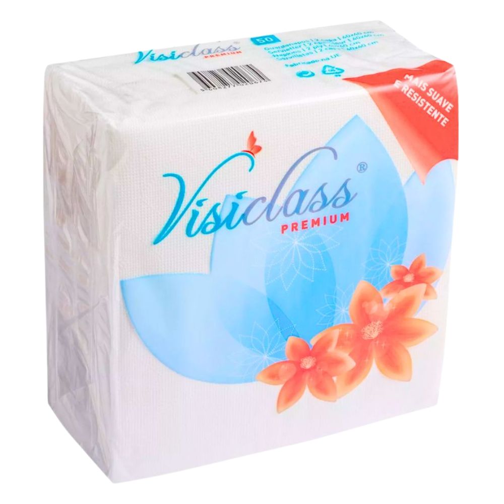 Visiclass Servilletas Premiun Blancas 40 x 40 50 Und