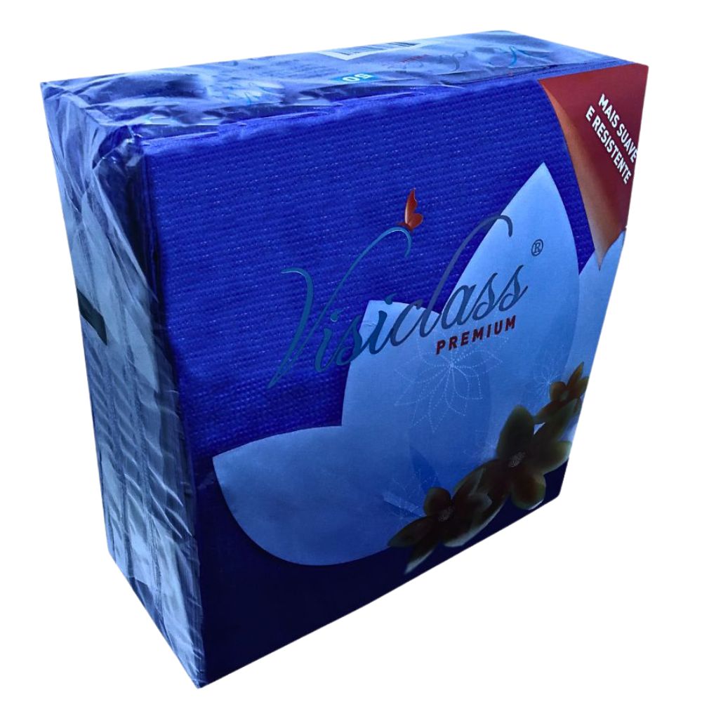 Visiclass Servilletas Premiun Azul Oscuro 40 x 40 50 Und
