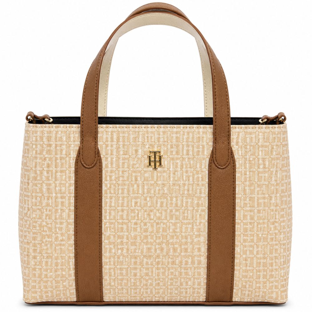 Tommy Hilfiger Cartera Tote Monogram Beige