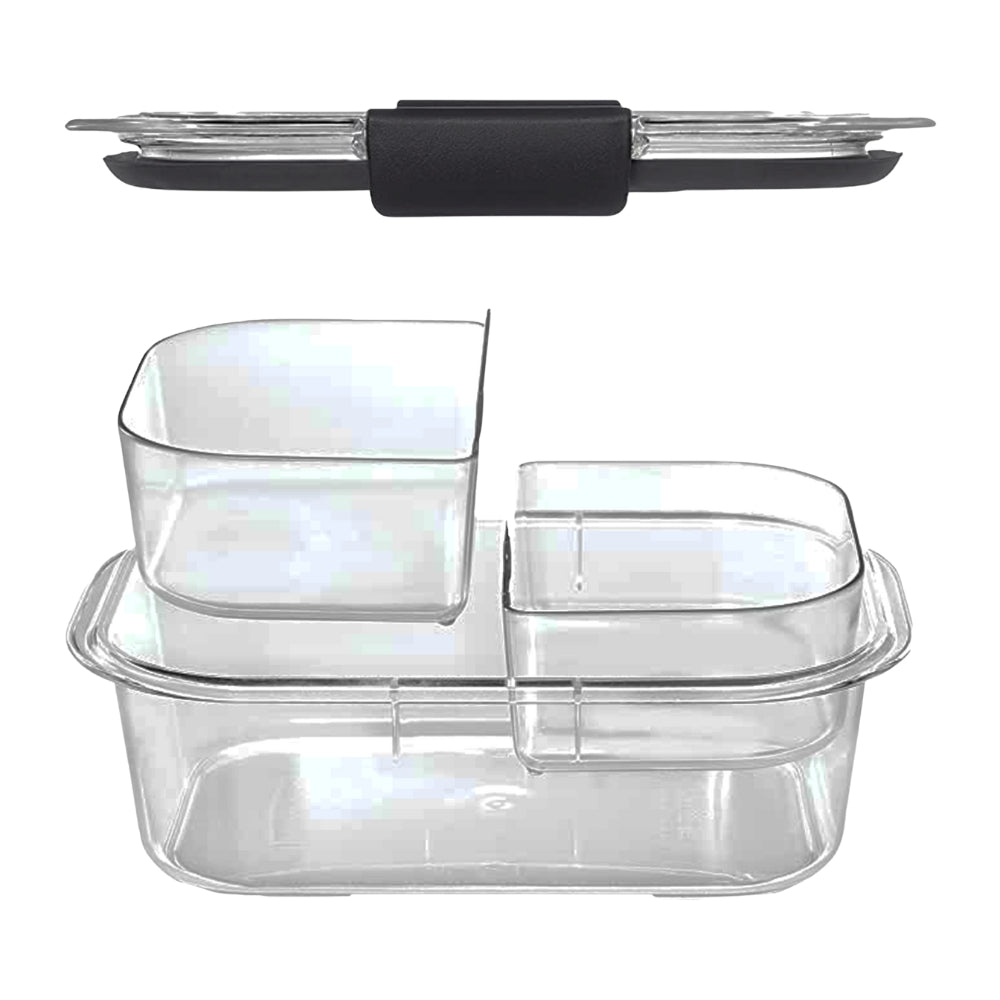 Rubbermaid Brilliance Set De Envase Plástico Para Snack Con Cierre Hermético