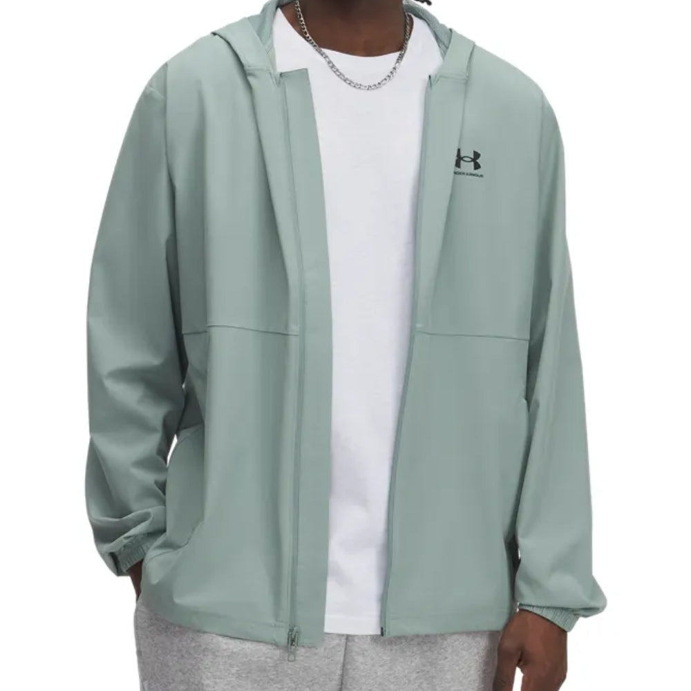 Under Armour Chaqueta Rompevientos Para Caballeros Color Silica Green