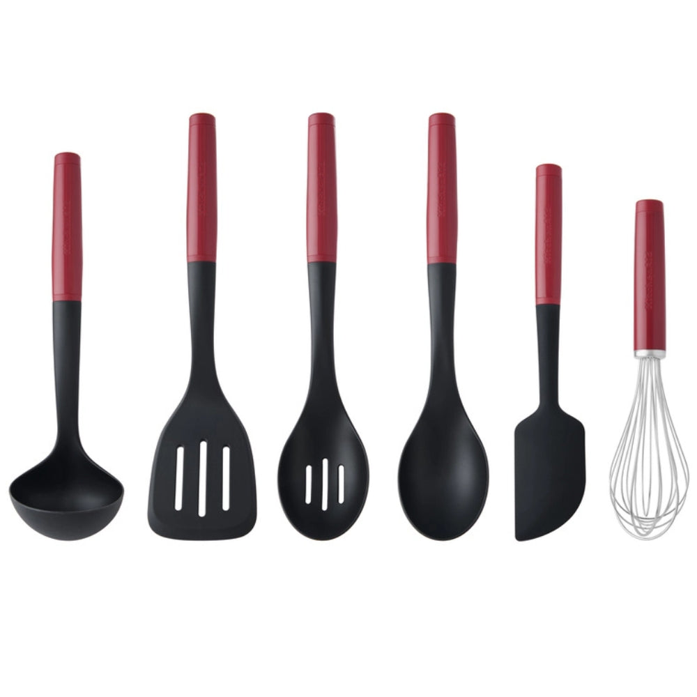 KitchenAid Set De Utensilios 6 Piezas Color Rojo/Negro