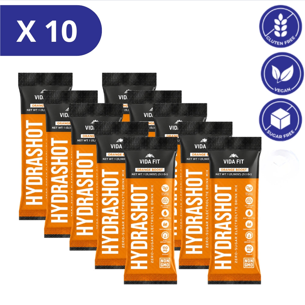 Vida Fit Hidroshot Naranja Electrolitos Sobres de 5gr x 10 Unid