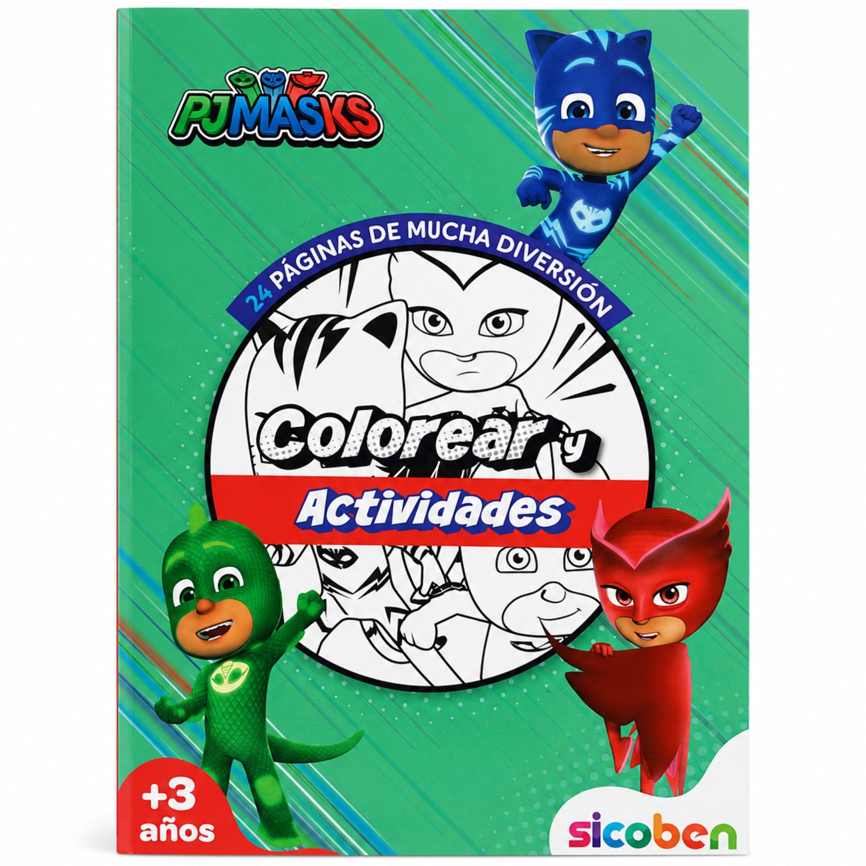 Libro De Actividades Y Colores Para Niños De Pj Masks 3+