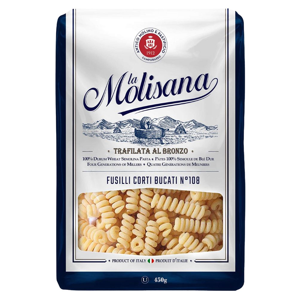 Pasta La Molisana Fusilli Corti Bucati De Semola N108 450g