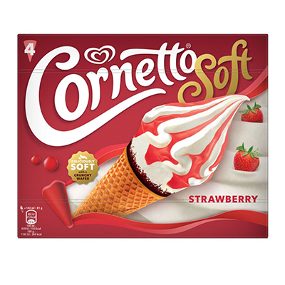 Helados Cornetto Soft Strawberry 4 Und