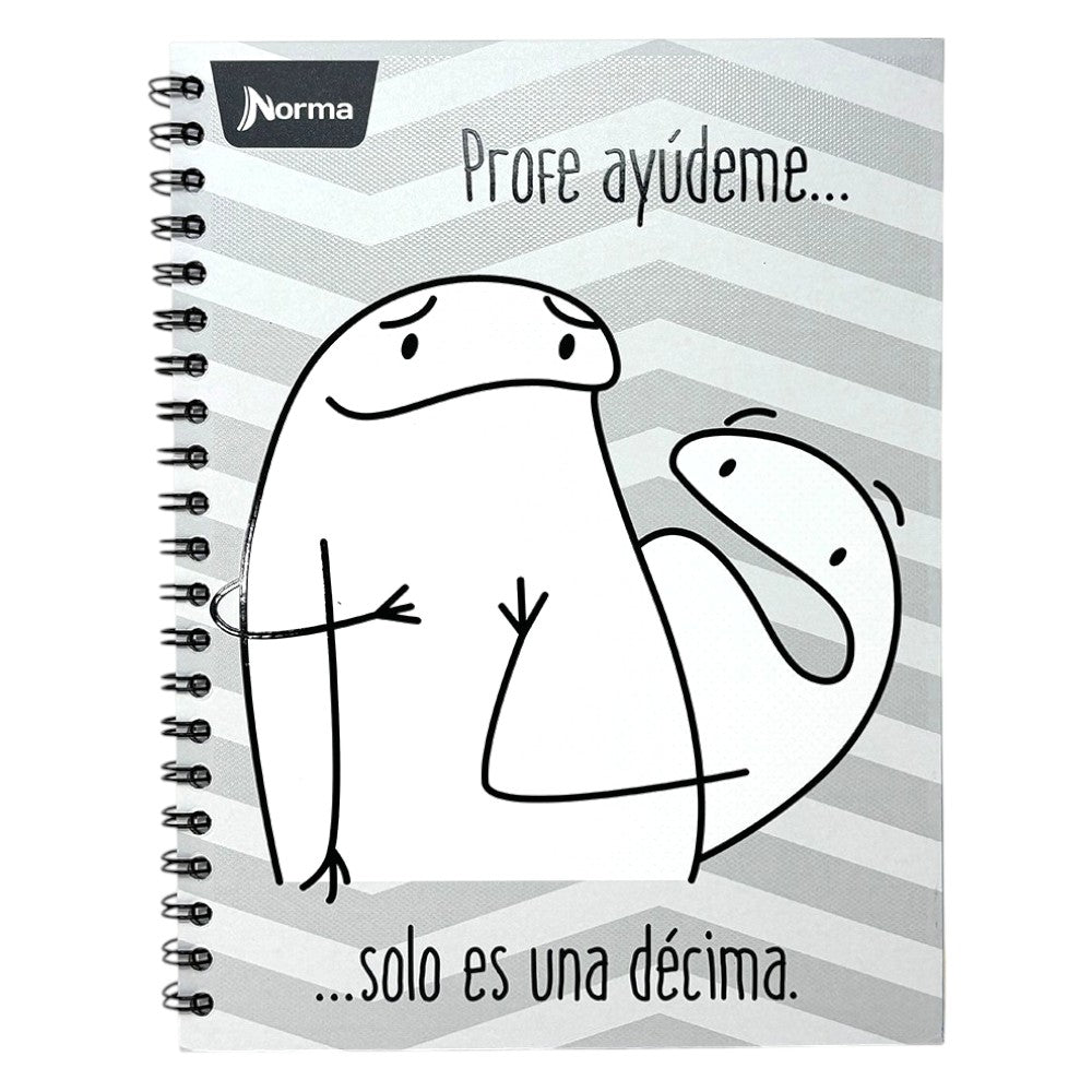 Norma Cuaderno Argollado Memes 4 Materias 100 Hojas Con stickers Diseños Surtidos