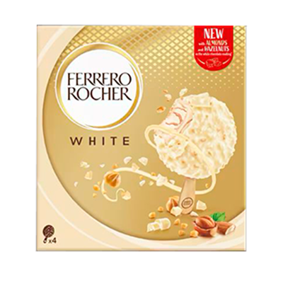Helados Ferrero Rocher White Paletas 4 und
