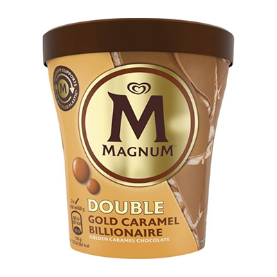 Helado Magnum Double Gold Caramel Billionaire 440ml