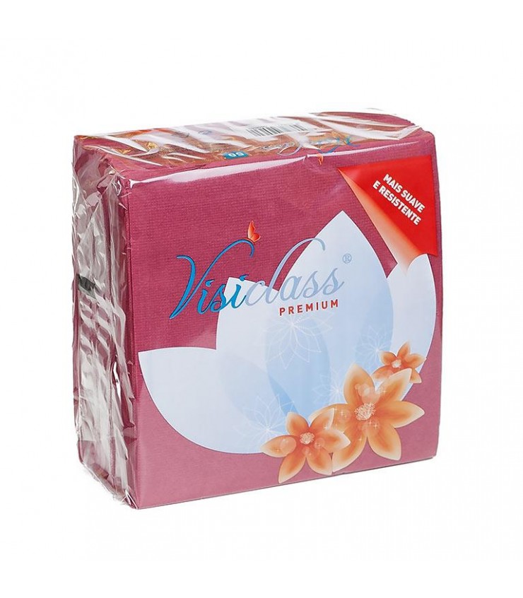 Visiclass Servilletas Premiun Vino Tinto 40 x 40 50 Und
