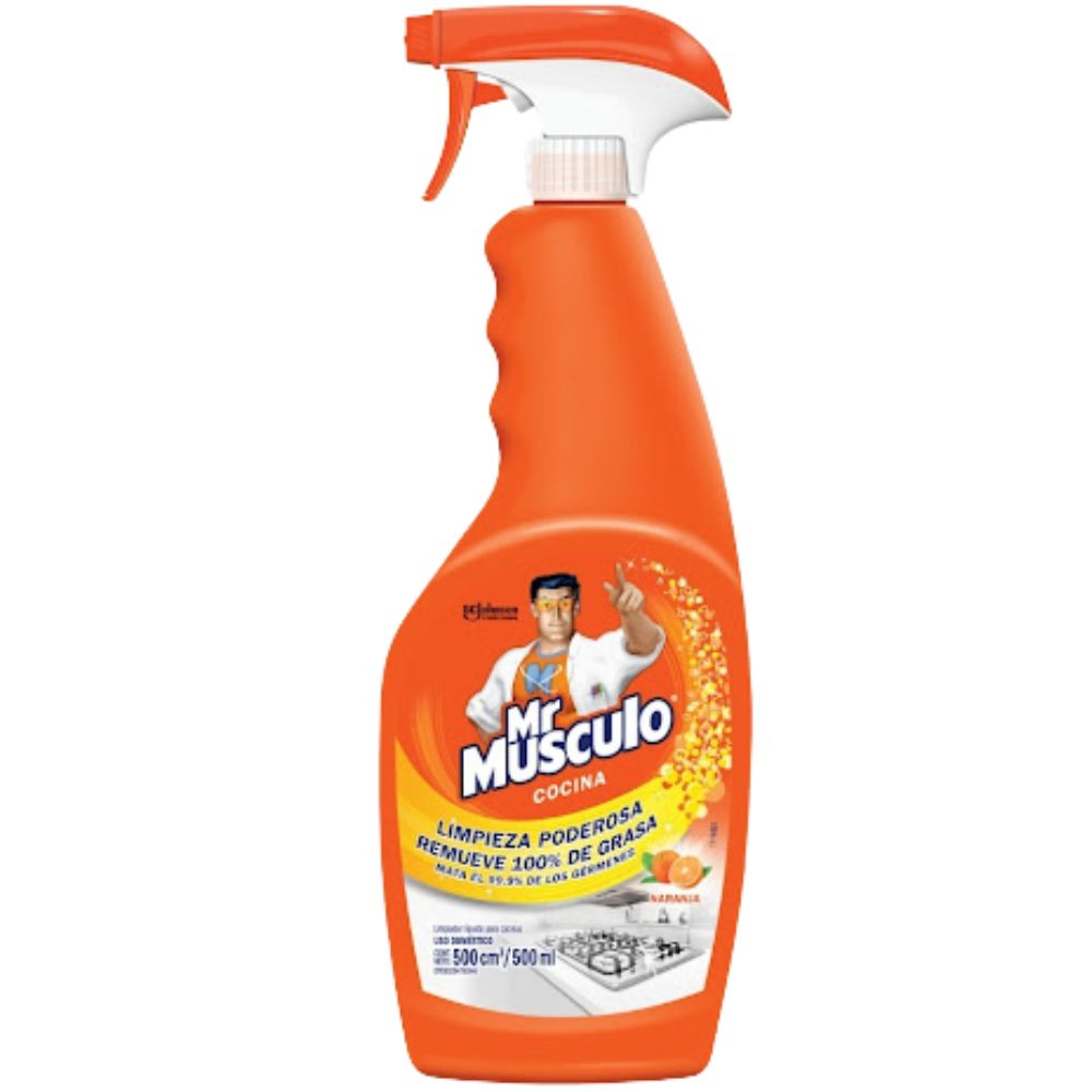 Mr Musculo Limpiador Antigrasa Naranja 500ml