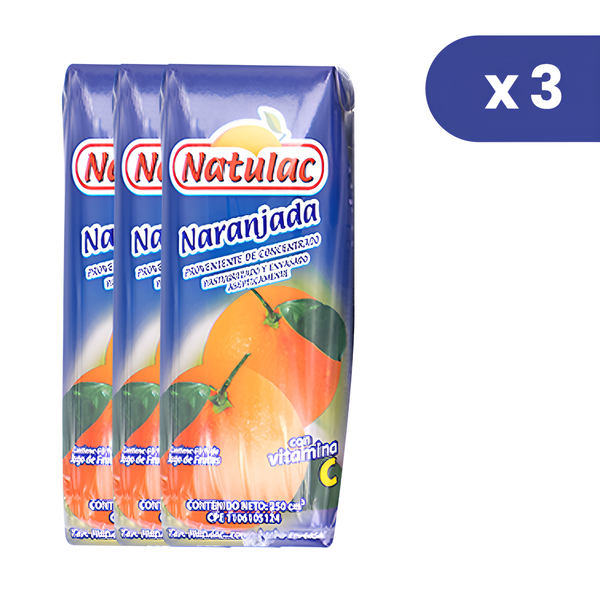 Naranjada Natulac Pack de 3 Und