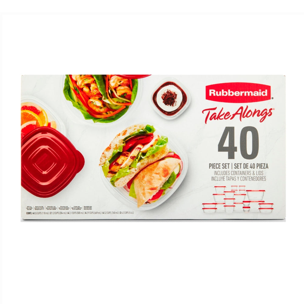 Rubbermaid Take Alongs Set De Envases 40 Piezas