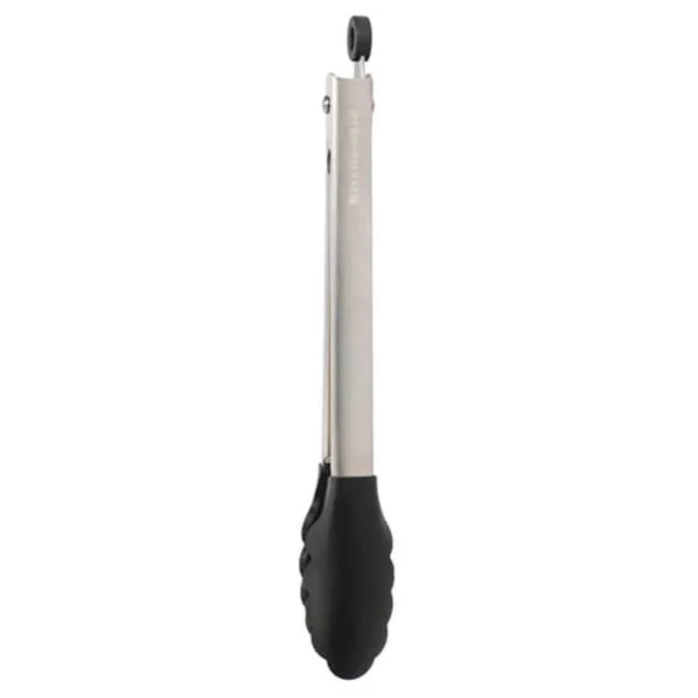 KitchenAid Pinzas de Acero Inoxidable con Punta de Silicon Negro 30cm