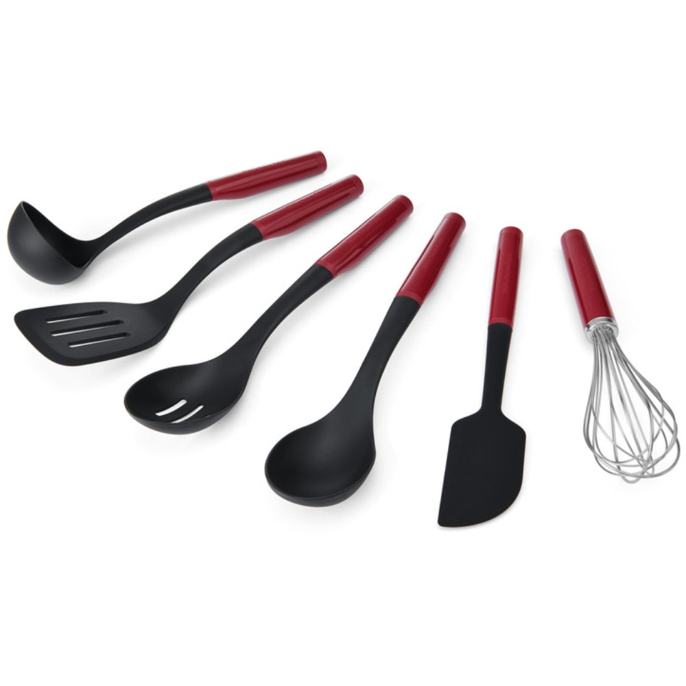 KitchenAid Set De Utensilios 6 Piezas Color Rojo/Negro