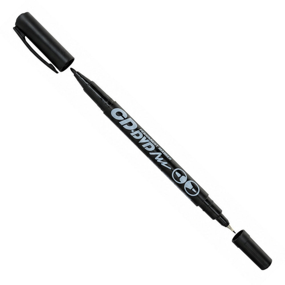 Studmark Marcador Permanente para CD/DVD Doble Punta Color: Negro
