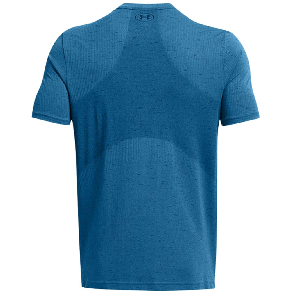 Under Armour Franela Manga Corta Para Caballeros Vanish Seamless SS EtherBlue/White