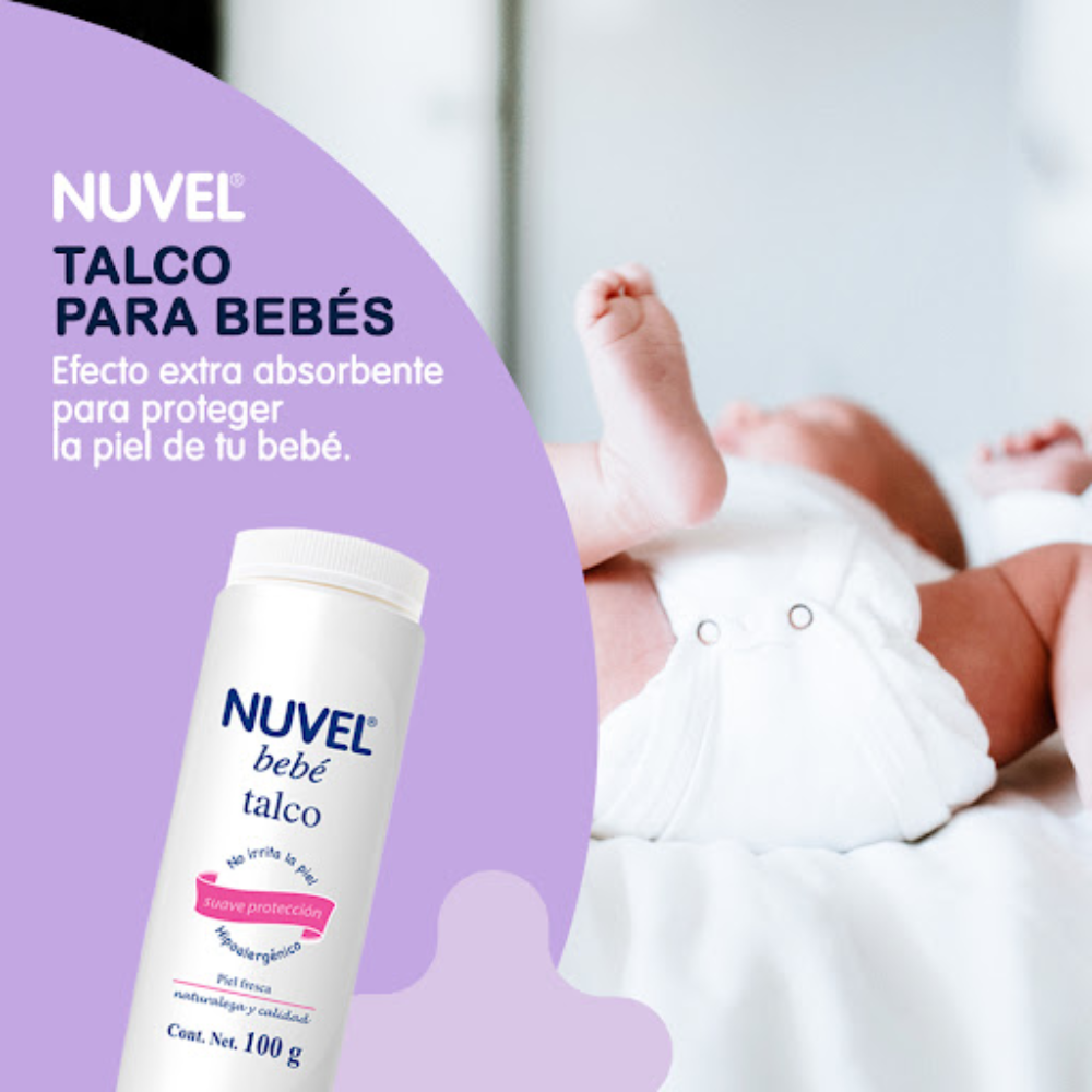 Nuvel Talco Para Bebé Suave Proteccion 100gr
