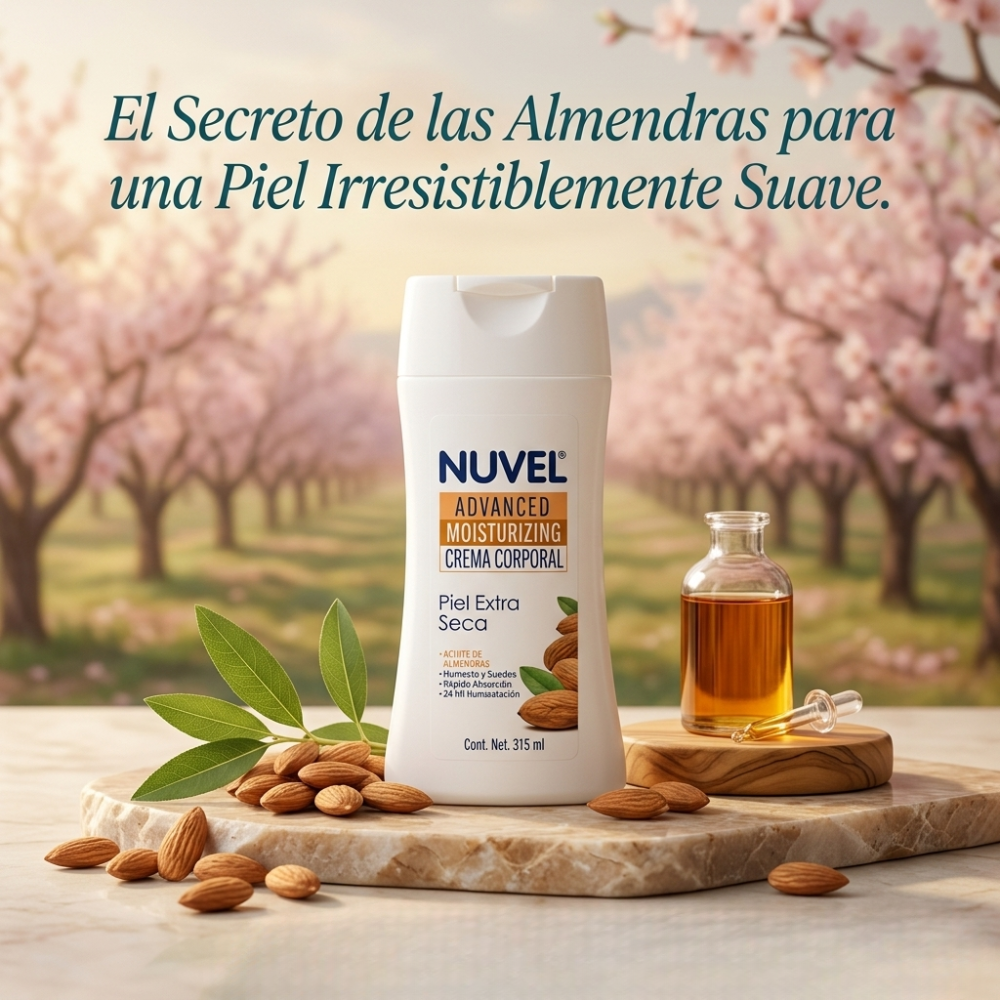 Nuvel Advanced Moisturizing Crema Corporal Aceite De Almendras "Piel Extra Seca" 315ml