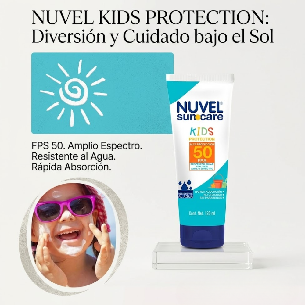 Nuvel Bloqueador Solar Suncare Kids Protection 50FPS 120ml