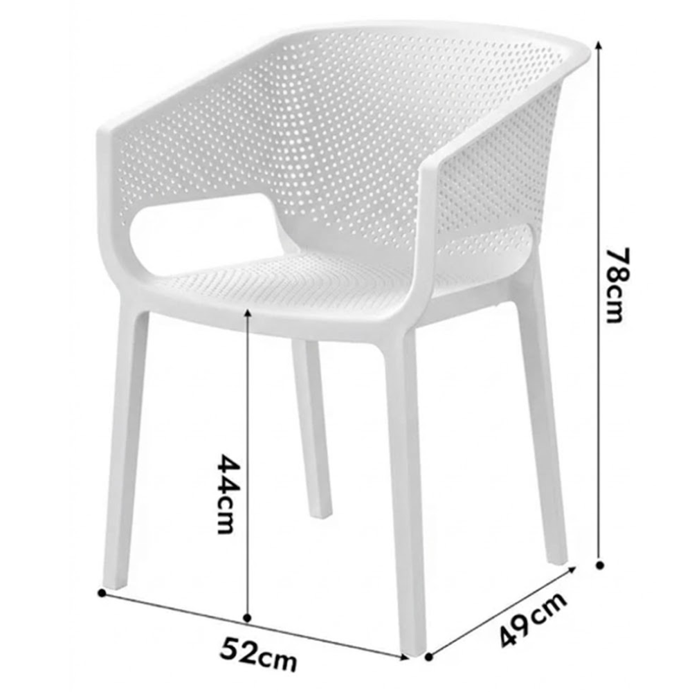 Alfa Hogar Silla Monaco Color Blanco