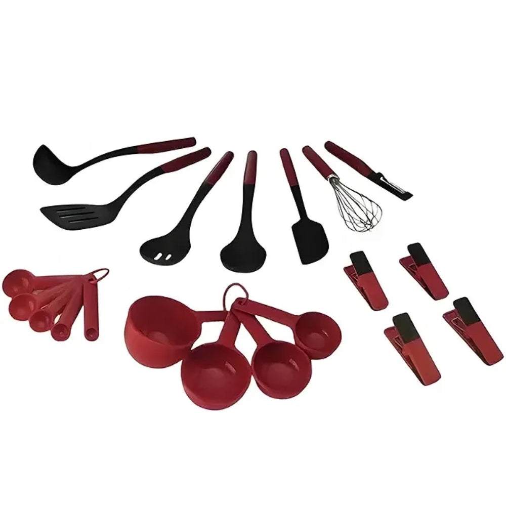 KitchenAid Set De Utensilios 20 Piezas Color Rojo/Negro