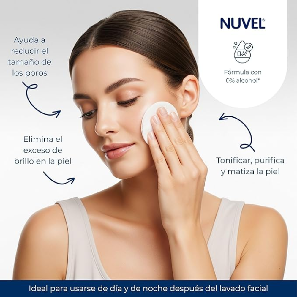 Nuvel Tónico Facial Astringente Para Piel Mixta A Grasa 235ml