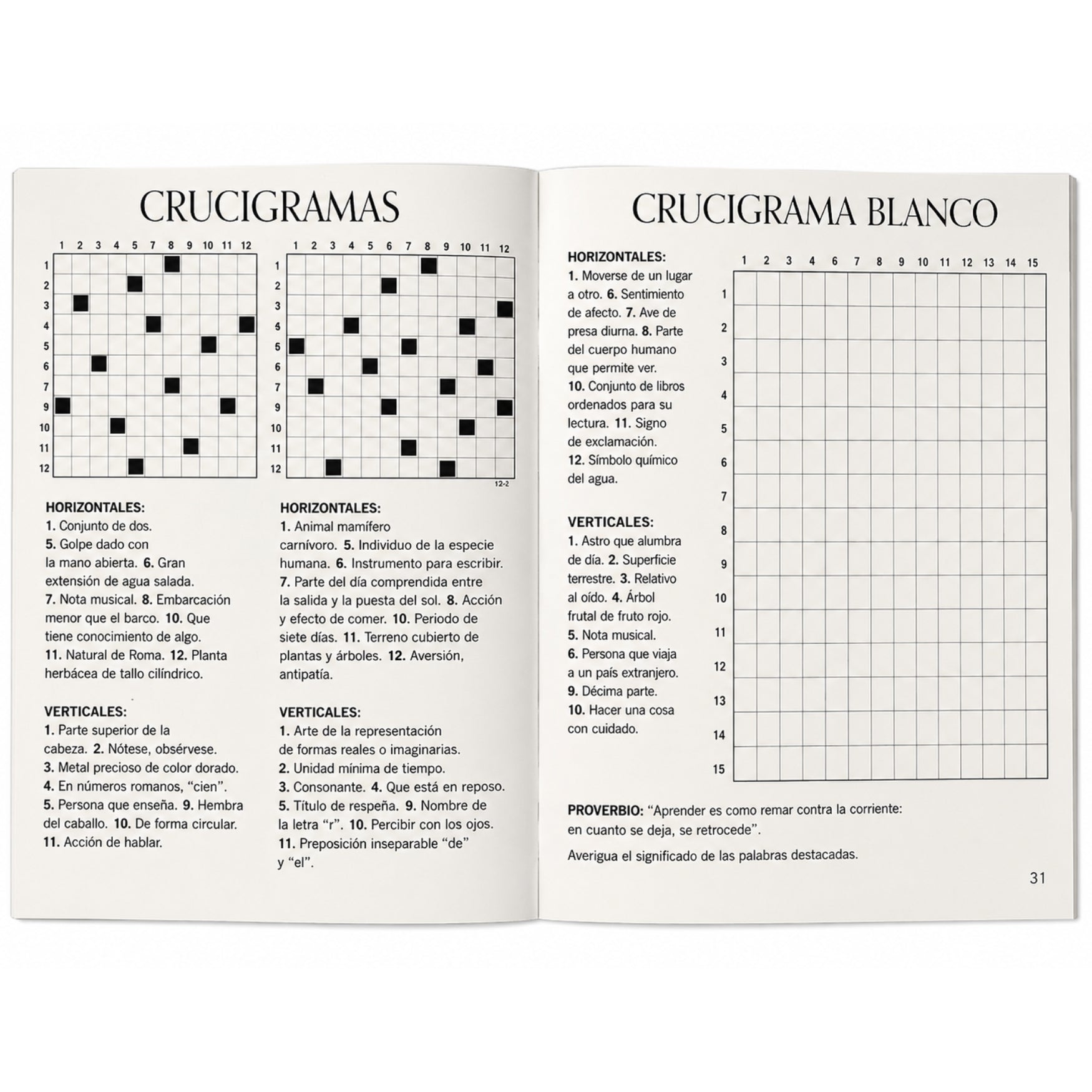 Sicoben Pasatiempos "Crucigramas Espacios de Saber" Vol 1